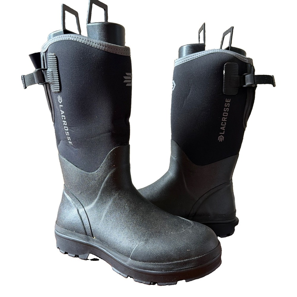 LaCrosse Boots Alpha Range Black 5.0MM Comp Toe NMT 248311 Neoprene Mens 10
